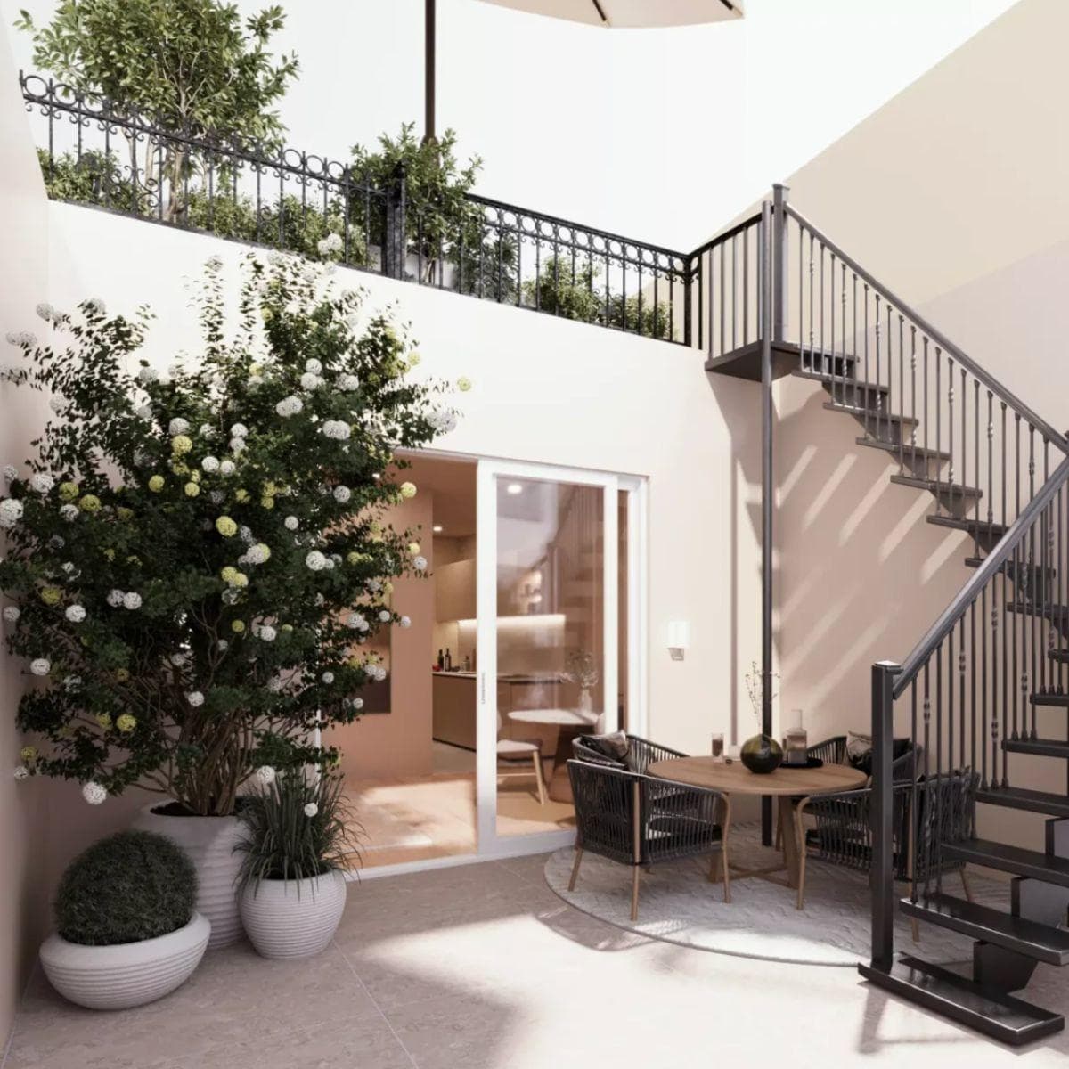 This extraordinary penthouse apartment boasts an incredibly efficient layout and stands out in every