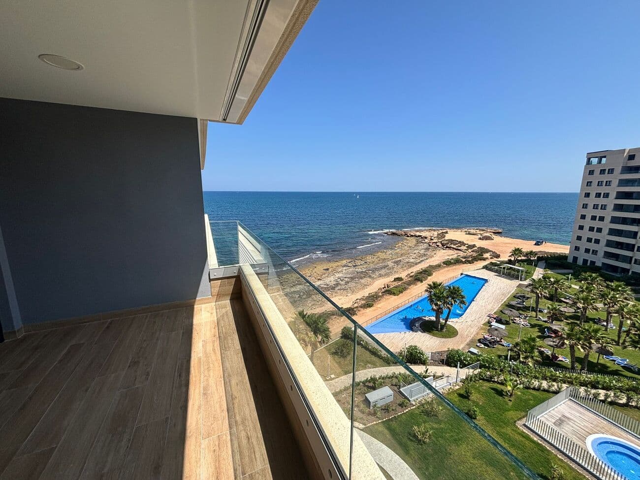 A unique opportunity to purchase a brand new apartment on the first line of the sea, with spectacula